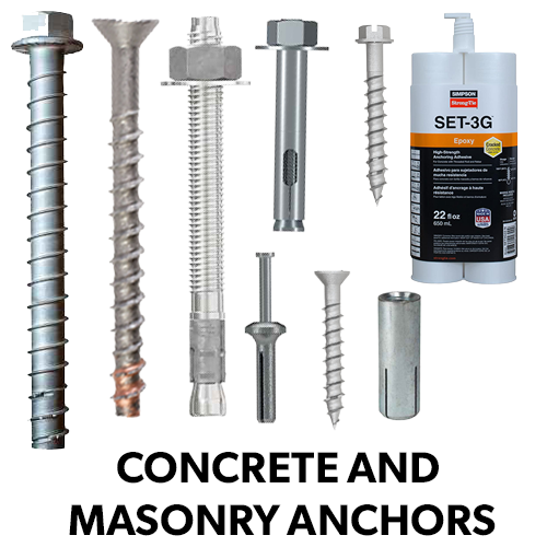 Concrete and masonry anchors
